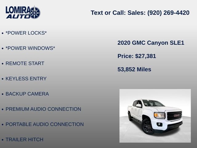 Used 2020 GMC Canyon SLE w/ Elevation Edition AWD/4WD image 21