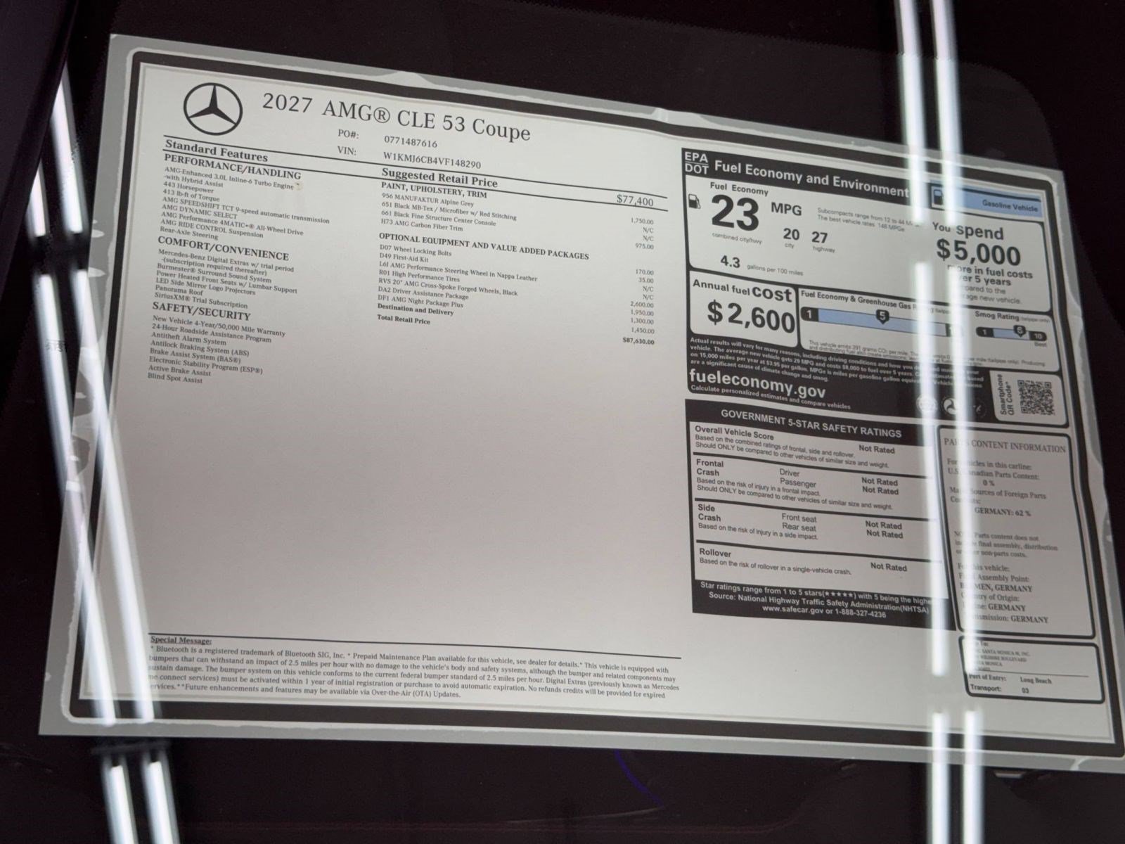 New 2027 Mercedes-Benz CLE 53 AMG 4MATIC Coupe image 33