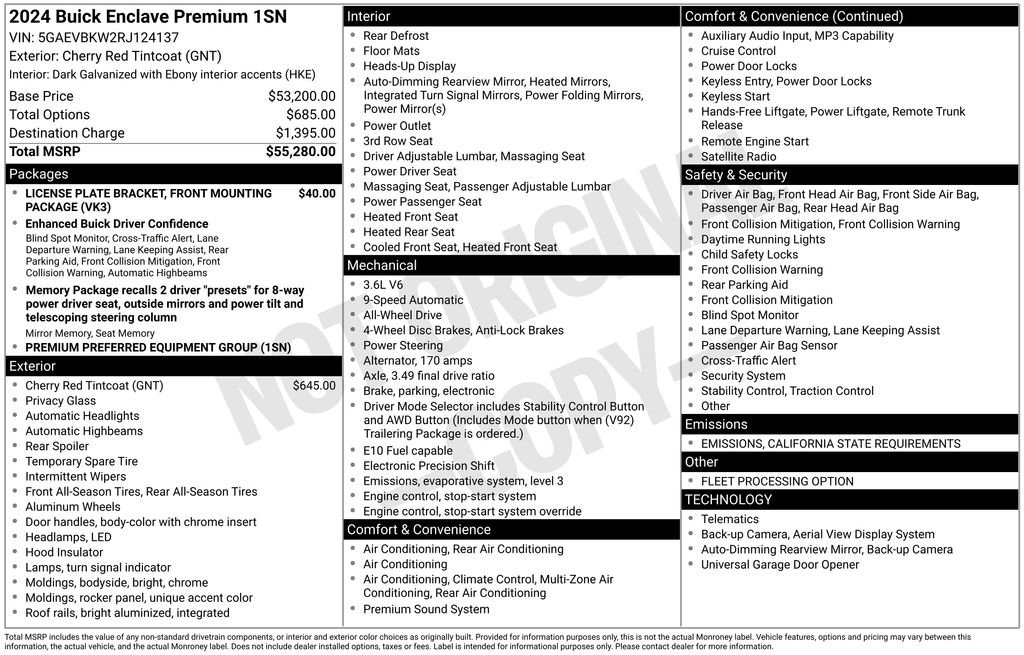 Used 2024 Buick Enclave Premium image 57