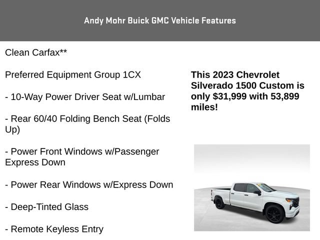 Used 2023 Chevrolet Silverado 1500 Custom AWD/4WD image 4