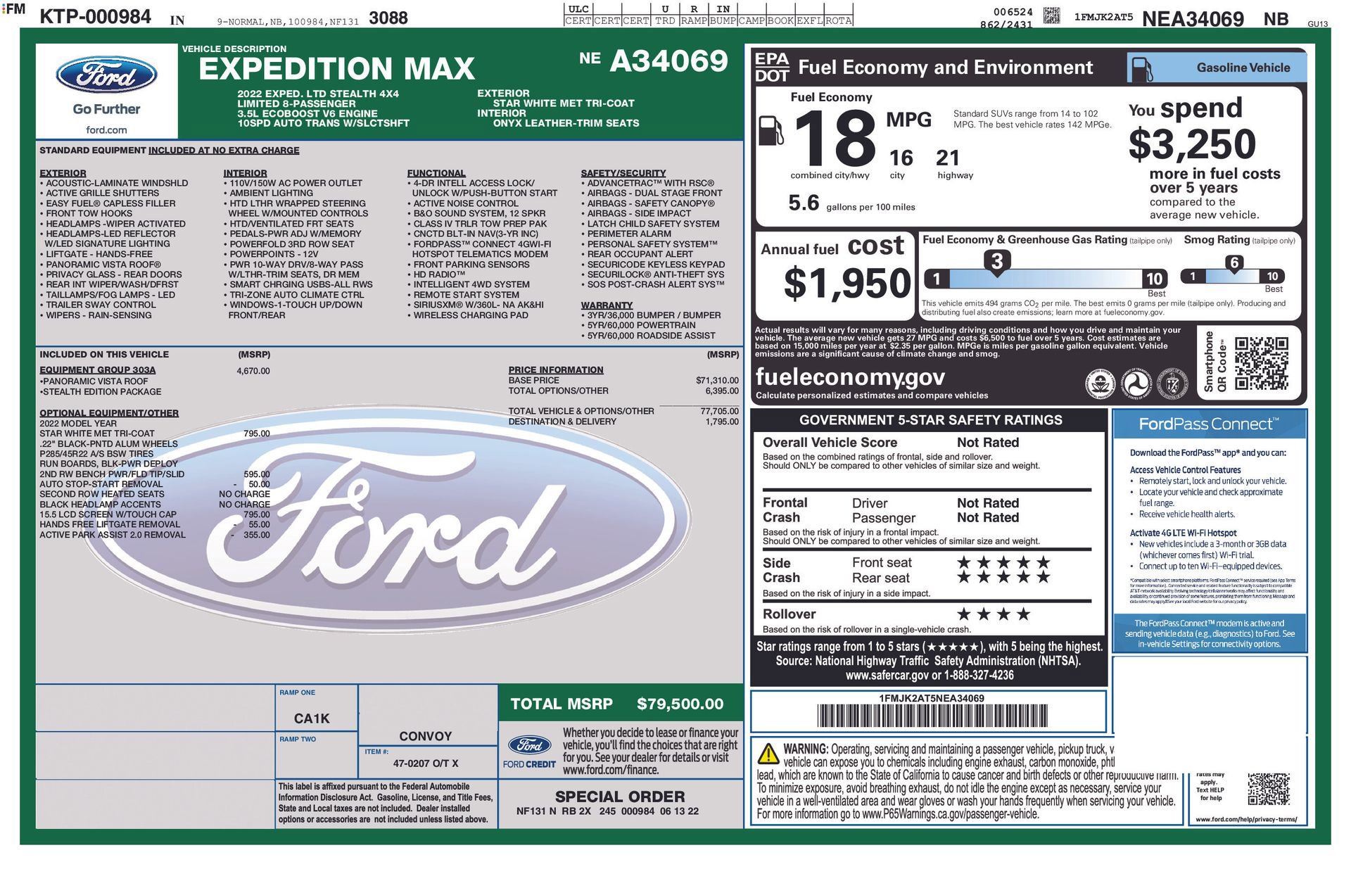 Used 2022 Ford Expedition Max Limited AWD/4WD image 4