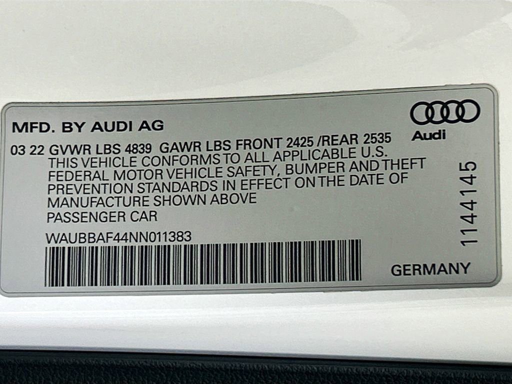 Certified 2022 Audi A4 2.0T Premium Plus w/ Premium Plus Package image 33