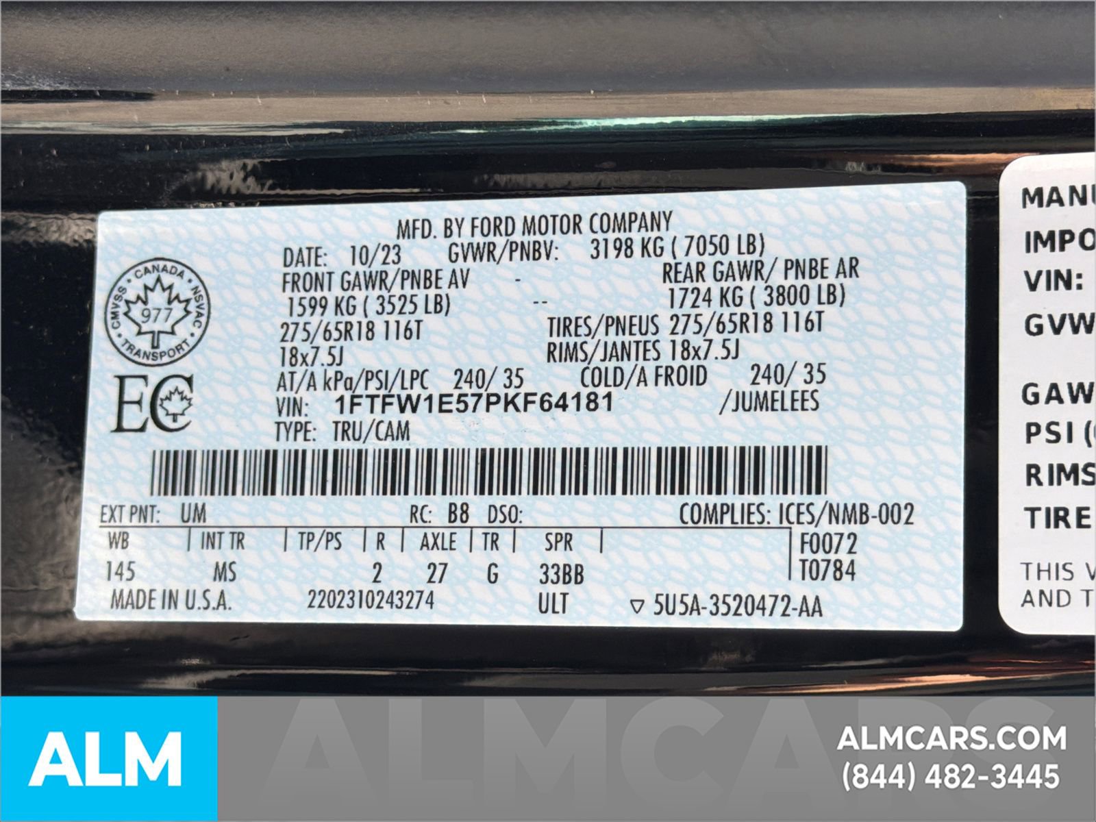 Used 2023 Ford F150 XLT w/ XTR Package AWD/4WD image 36