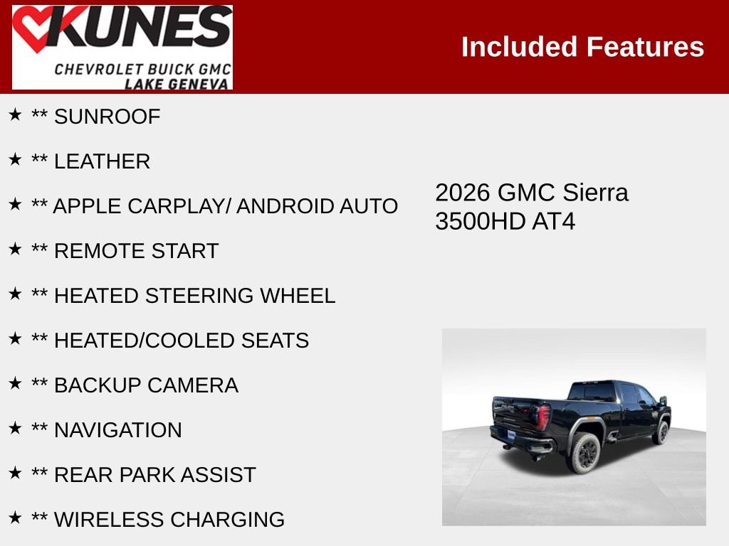 New 2026 GMC Sierra 3500 AT4 w/ AT4 Premium Plus Package image 3