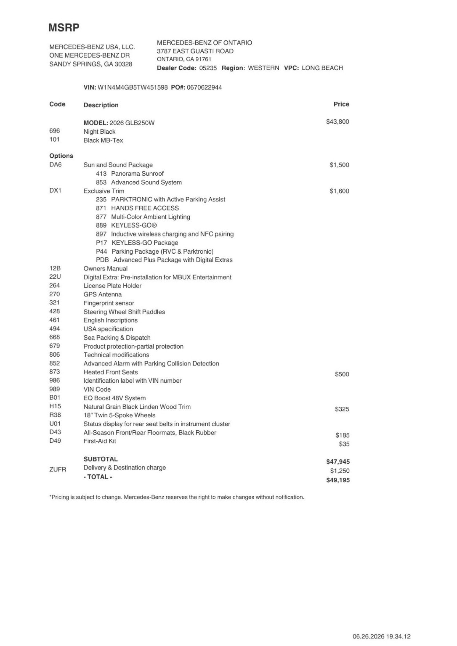 Certified 2026 Mercedes-Benz GLB 250 image 2
