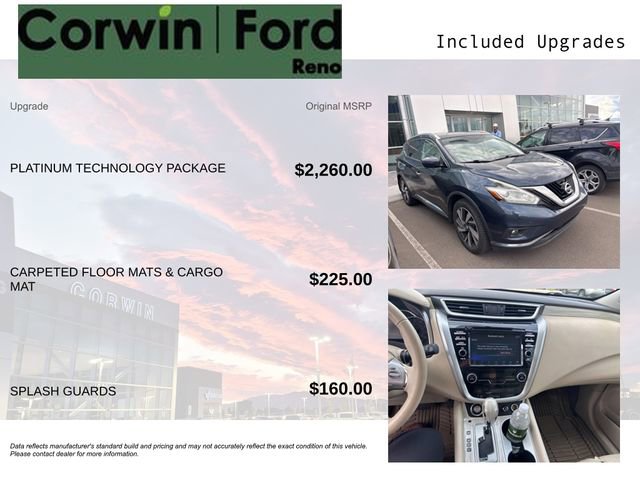 Used 2016 Nissan Murano Platinum w/ Platinum Technology Package AWD/4WD image 3