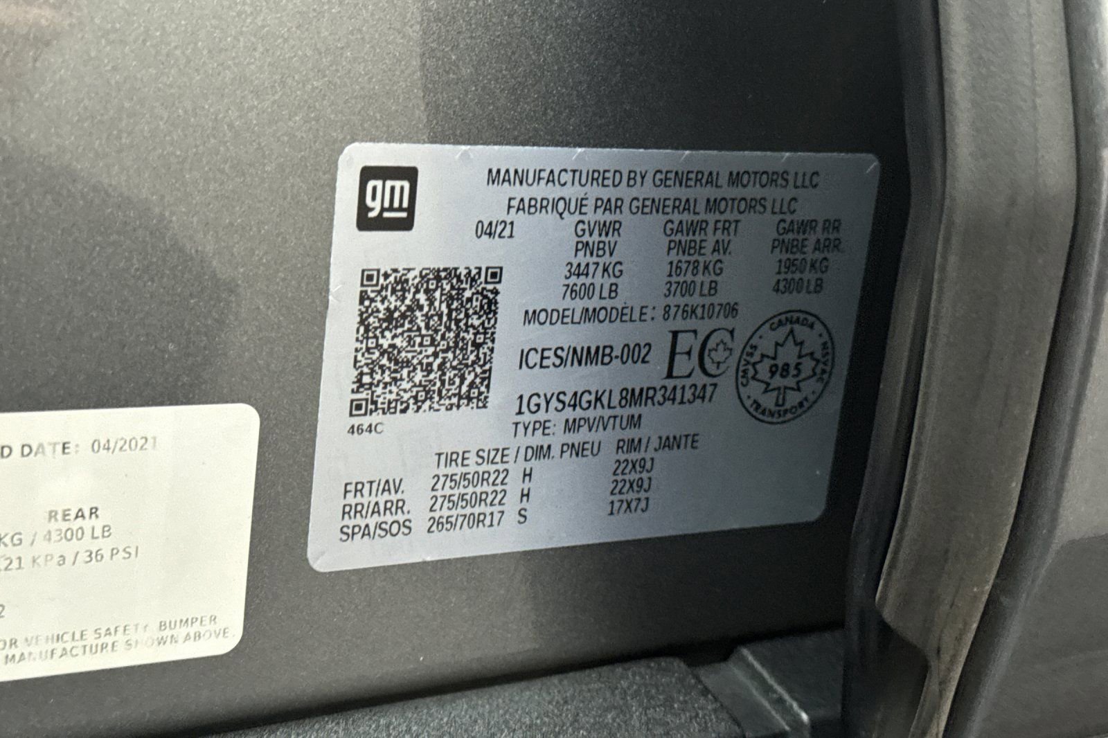 Certified 2021 Cadillac Escalade Sport Platinum w/ Heavy-Duty Trailer Package image 39