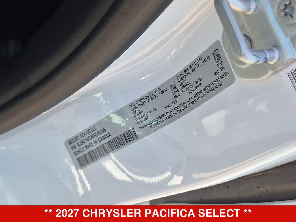 New 2027 Chrysler Pacifica Select FWD image 34