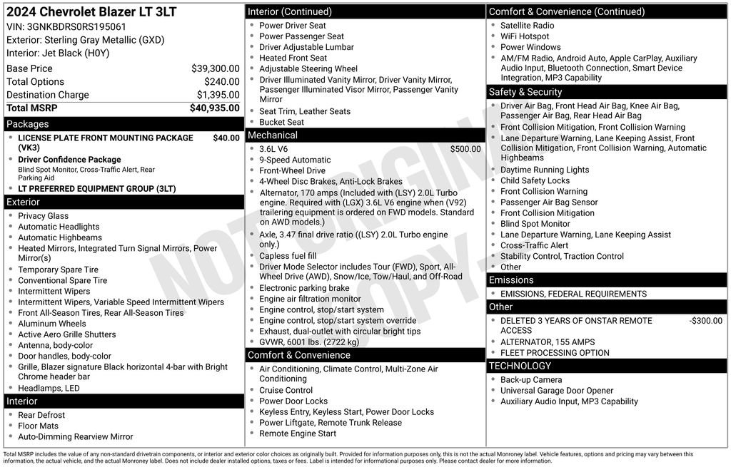 Certified 2024 Chevrolet Blazer LT image 33