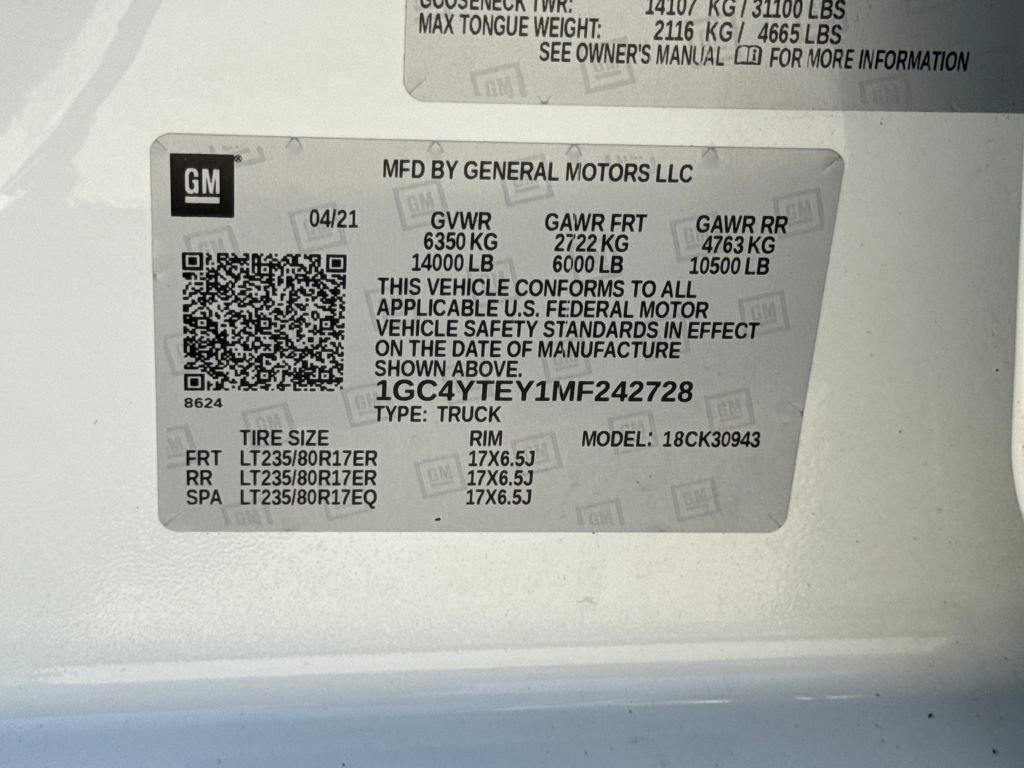 Used 2021 Chevrolet Silverado 3500 LT w/ All Star Edition image 30