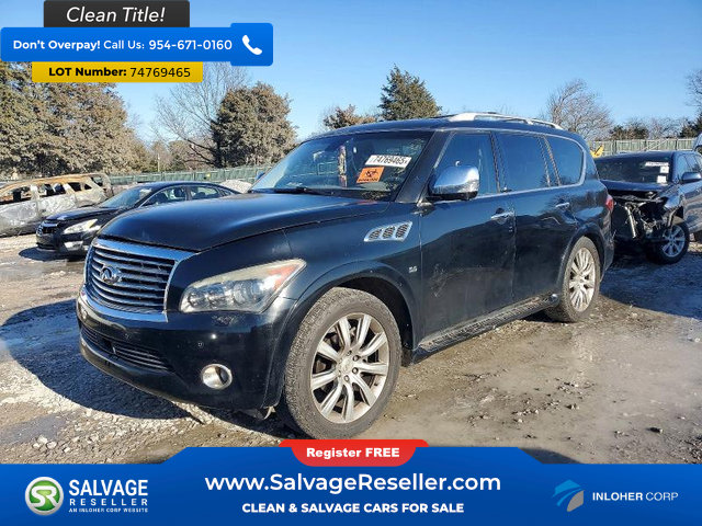 Used 2014 INFINITI QX80 4WD w/ Deluxe Touring Package image 1
