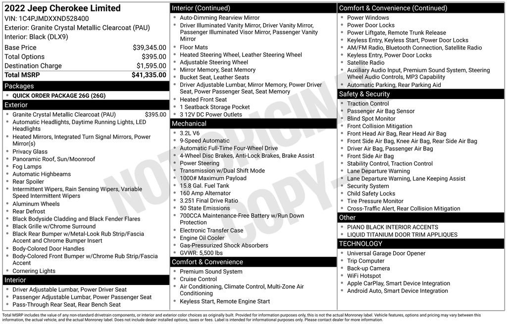 Used 2022 Jeep Cherokee Limited image 6