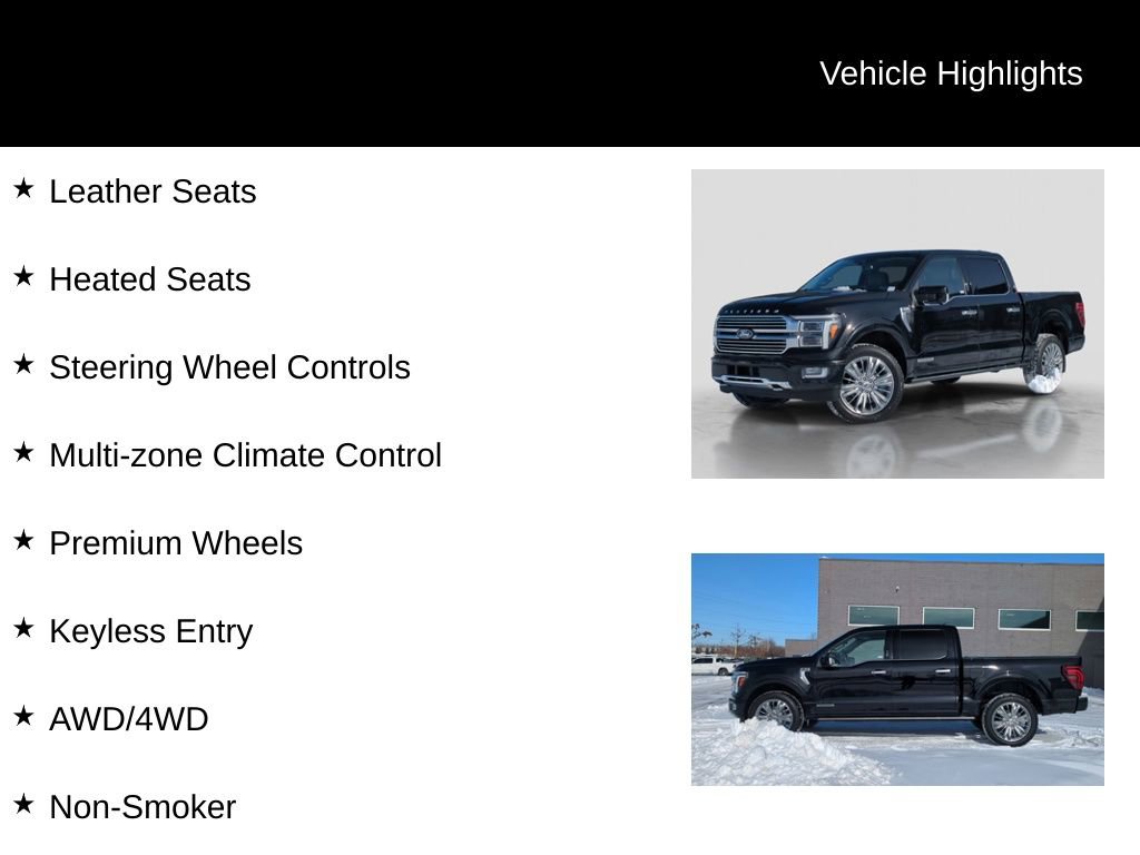 Certified 2024 Ford F150 Platinum w/ Equipment Group 703A Plus image 21
