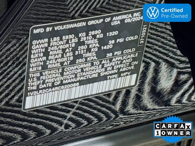 Certified 2024 Volkswagen Atlas SE image 34
