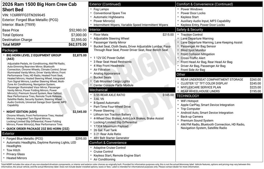 New 2026 RAM 1500 Big Horn image 7