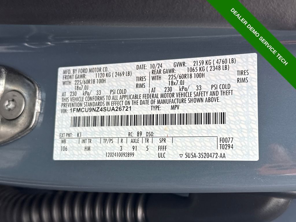 Used 2025 Ford Escape ST-Line Elite image 27