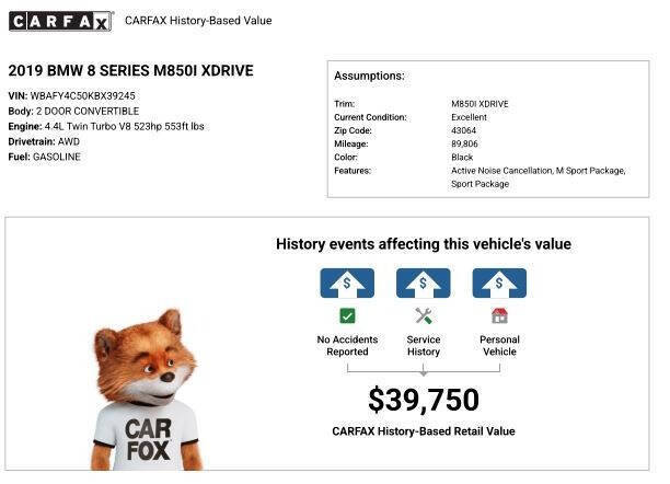 Used 2019 BMW M850i xDrive Convertible w/ Driver Assistance Package AWD/4WD image 19