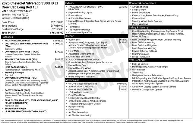 Used 2025 Chevrolet Silverado 3500 LT w/ All Star Edition AWD/4WD image 7