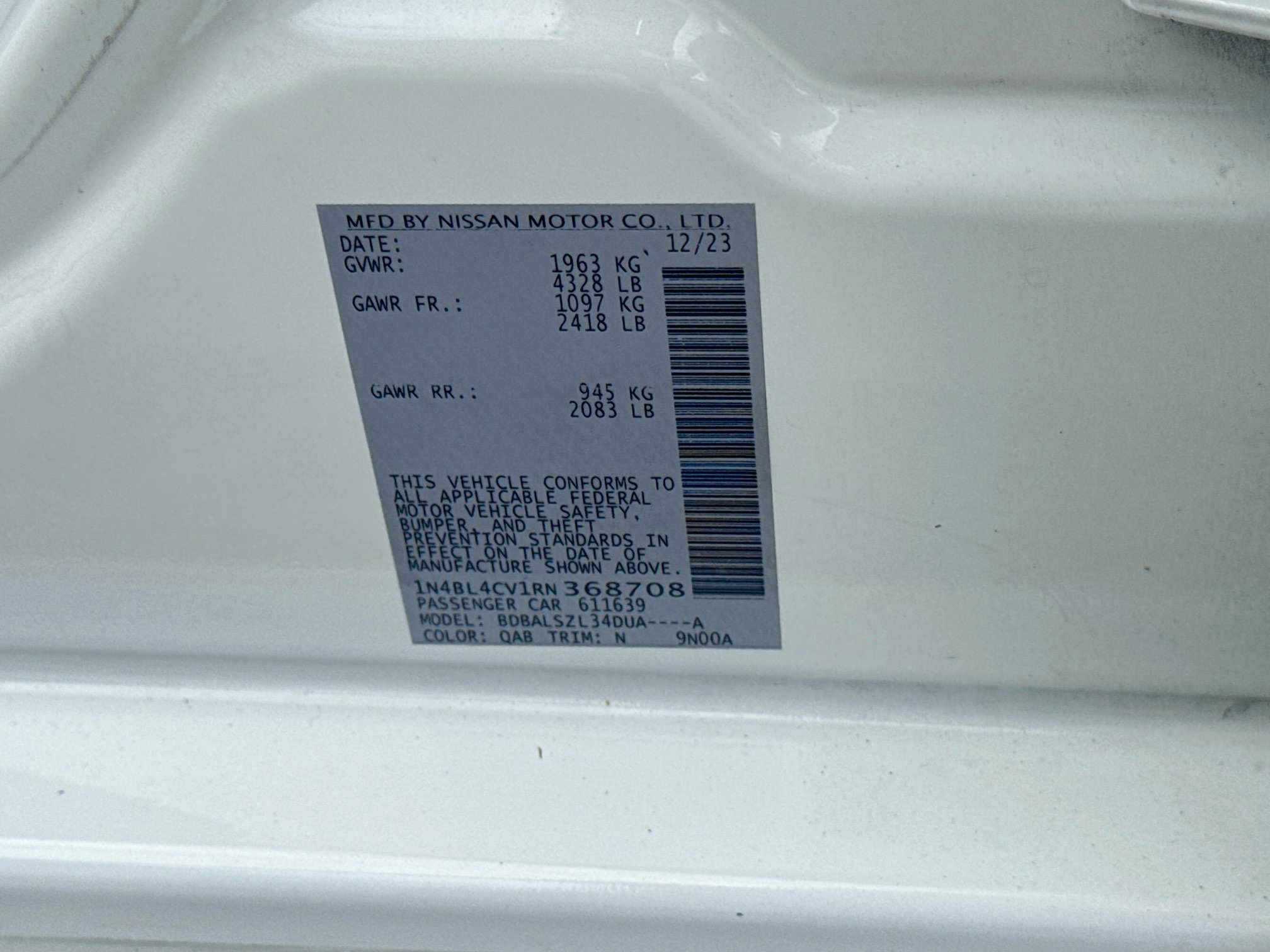Used 2024 Nissan Altima 2.5 SR FWD image 34
