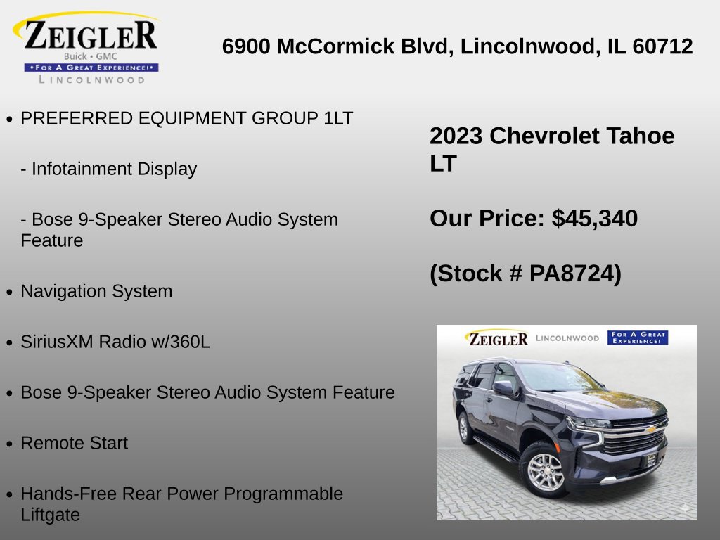 Used 2023 Chevrolet Tahoe LT AWD/4WD image 18