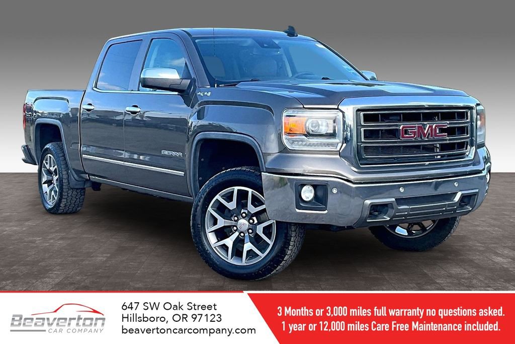 Used 2015 GMC Sierra 1500 SLT w/ Driver Alert Package AWD/4WD image 1