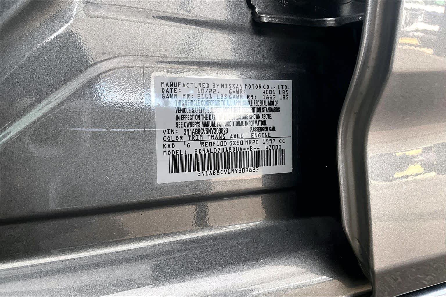 Certified 2022 Nissan Sentra SV w/ All-Weather Package FWD image 33