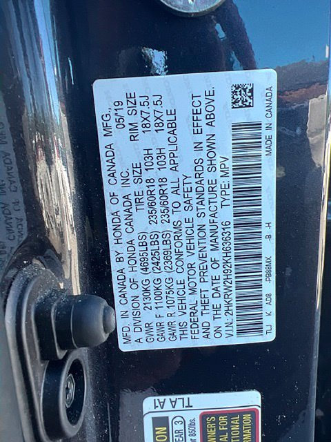 Used 2019 Honda CR-V Touring image 12