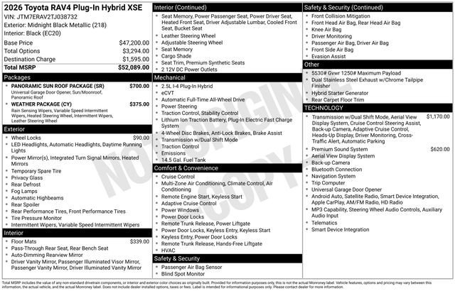 New 2026 Toyota RAV4 XSE w/ Panoramic Sun Roof Package AWD/4WD image 32