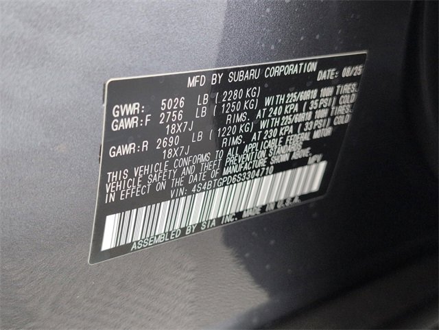 New 2025 Subaru Outback Touring XT image 9