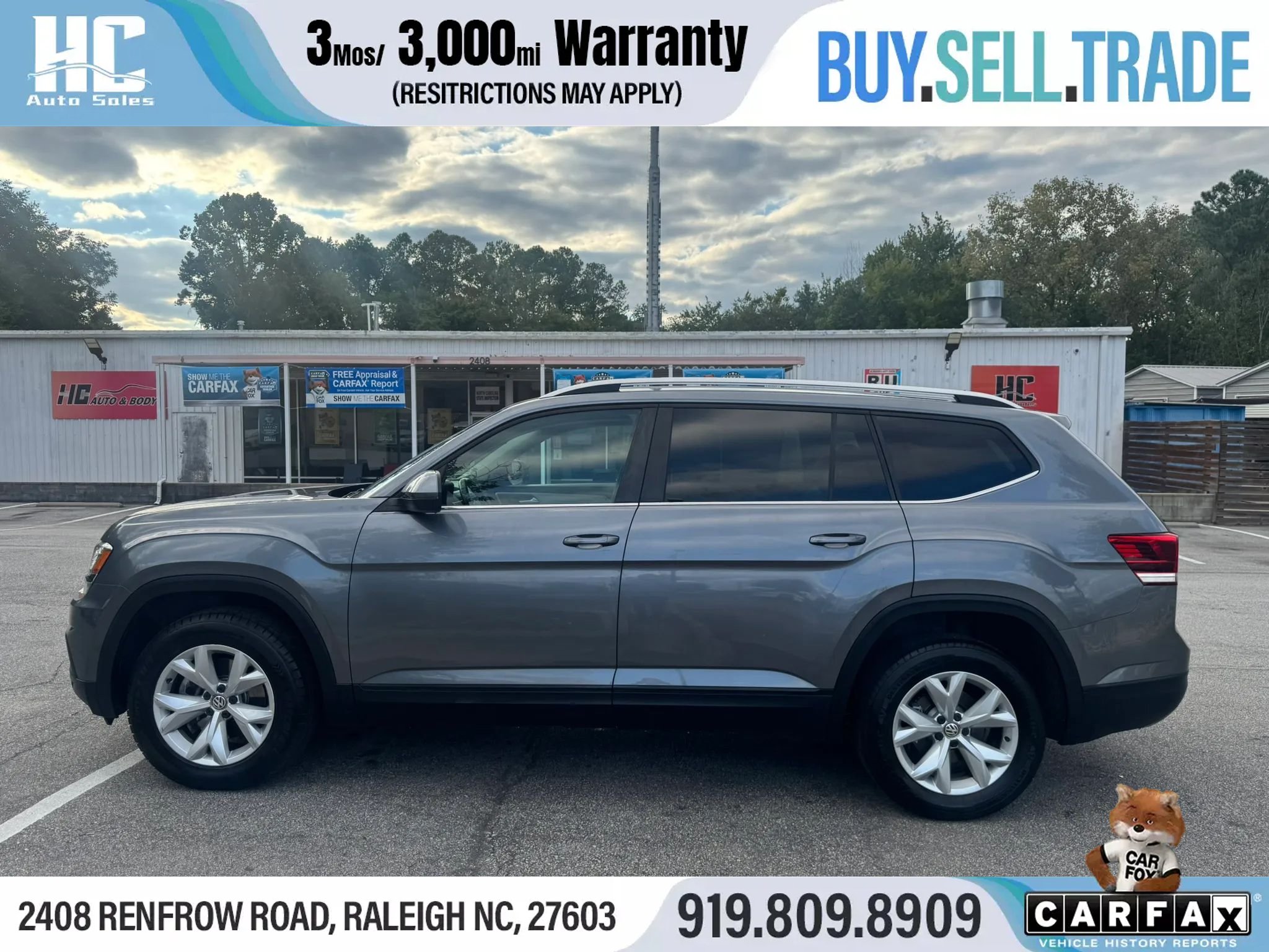 Used 2019 Volkswagen Atlas SE FWD image 2