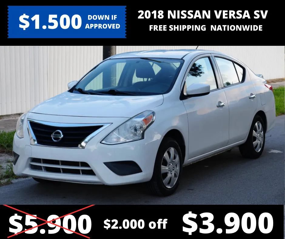 Used 2018 Nissan Versa SV FWD image 1