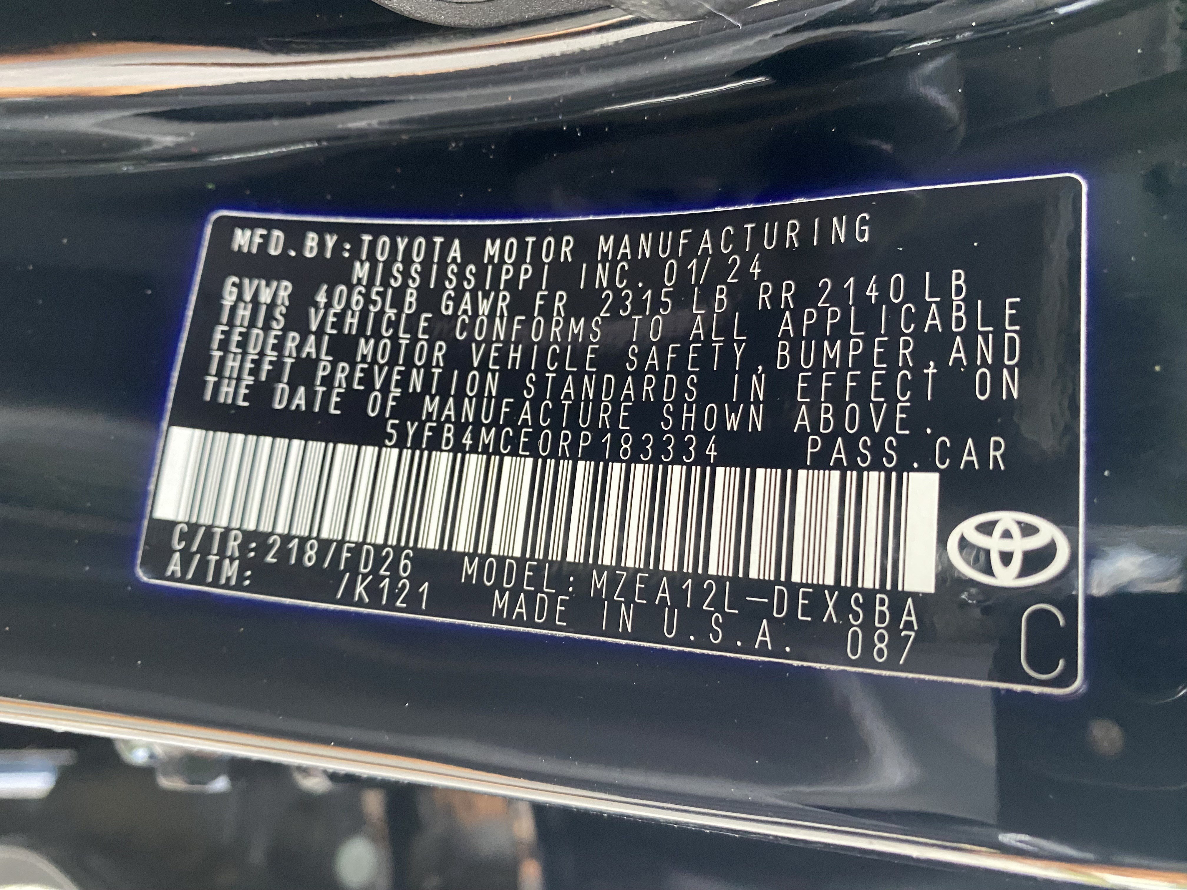 Used 2024 Toyota Corolla Sedan w/ SE Convenience Package FWD image 36