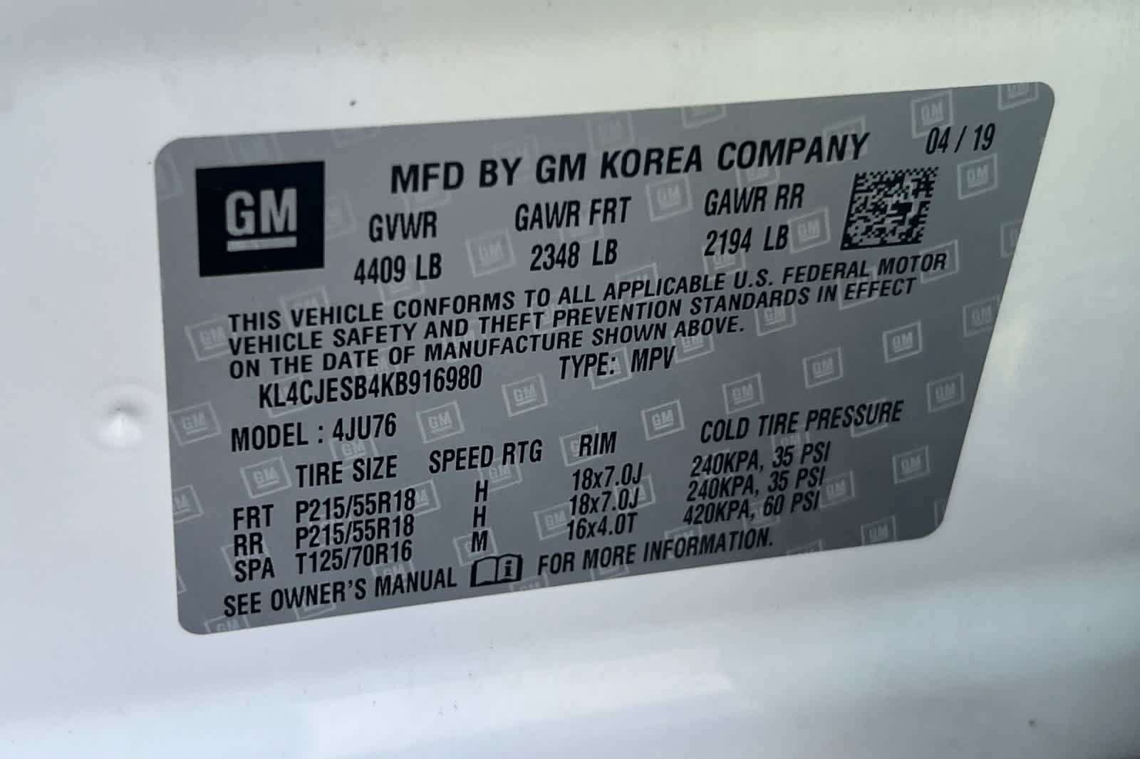 Used 2019 Buick Encore Preferred w/ Safety Package AWD/4WD image 33