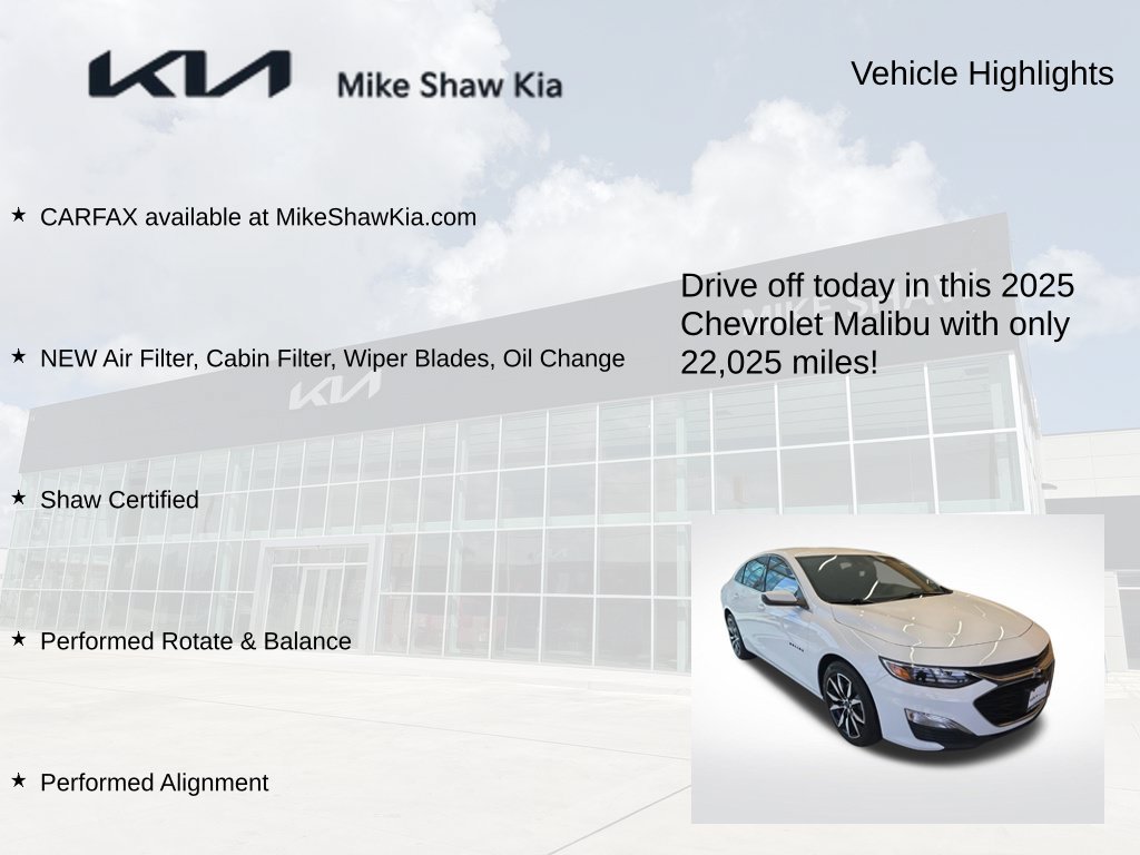 Used 2025 Chevrolet Malibu RS FWD image 9