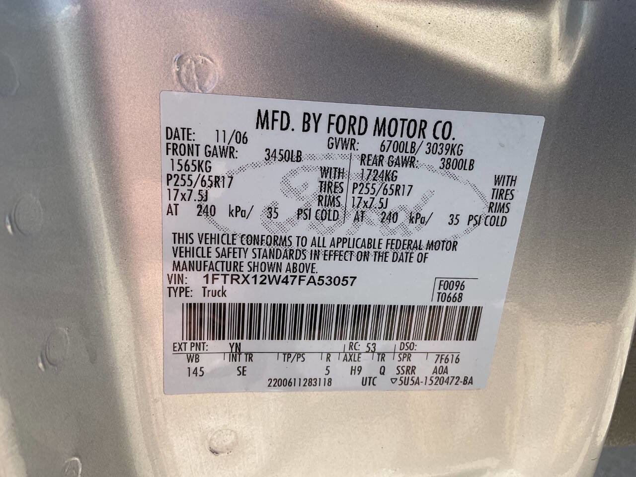 Used 2007 Ford F150 STX RWD image 15