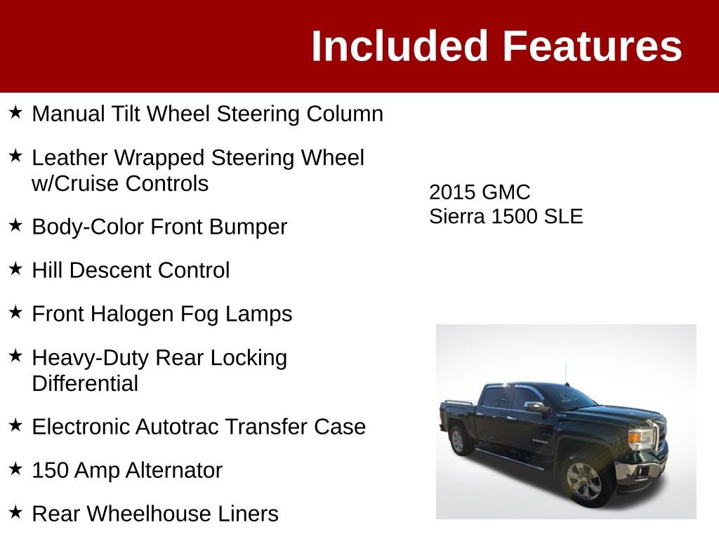 Used 2015 GMC Sierra 1500 SLE AWD/4WD image 4