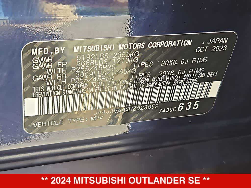 Used 2024 Mitsubishi Outlander SE FWD image 37
