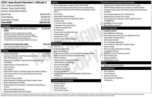 Used 2025 Jeep Grand Cherokee L Altitude image 5