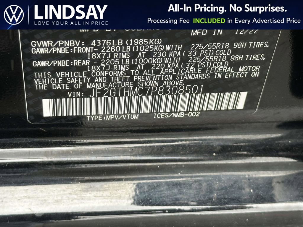 Used 2023 Subaru Crosstrek 2.5i Limited image 26