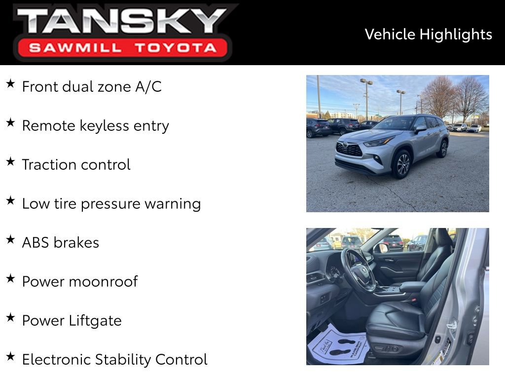 Certified 2024 Toyota Highlander XLE image 10