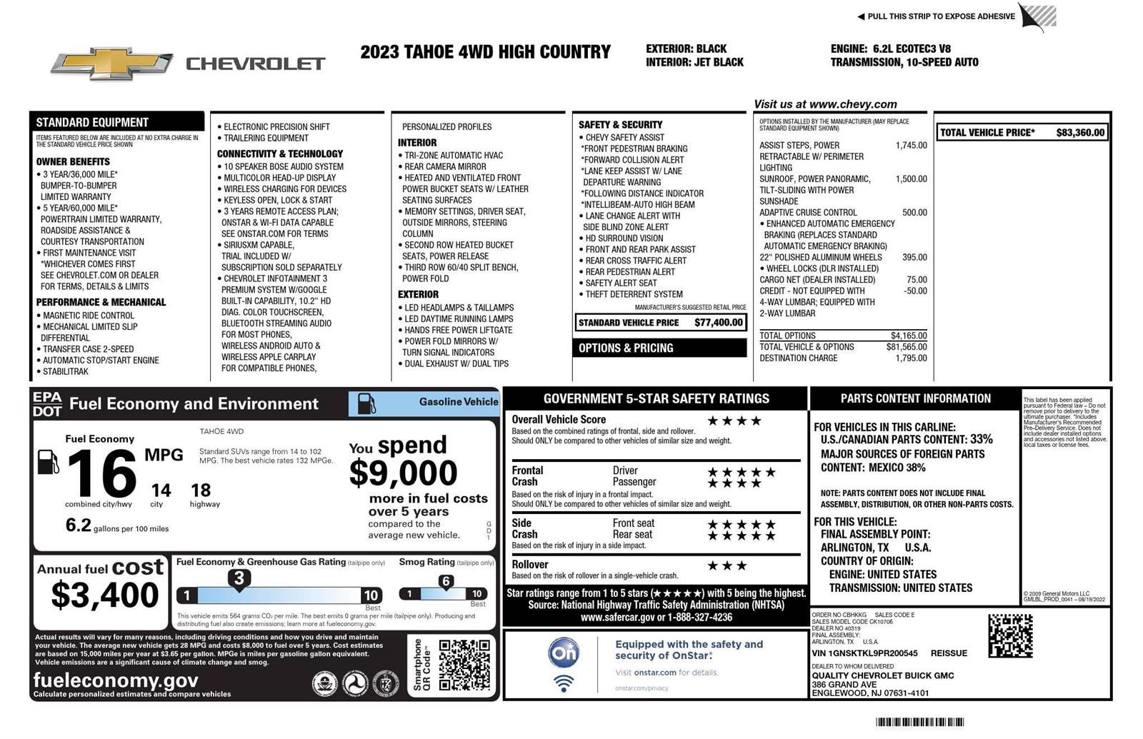 Used 2023 Chevrolet Tahoe High Country image 28