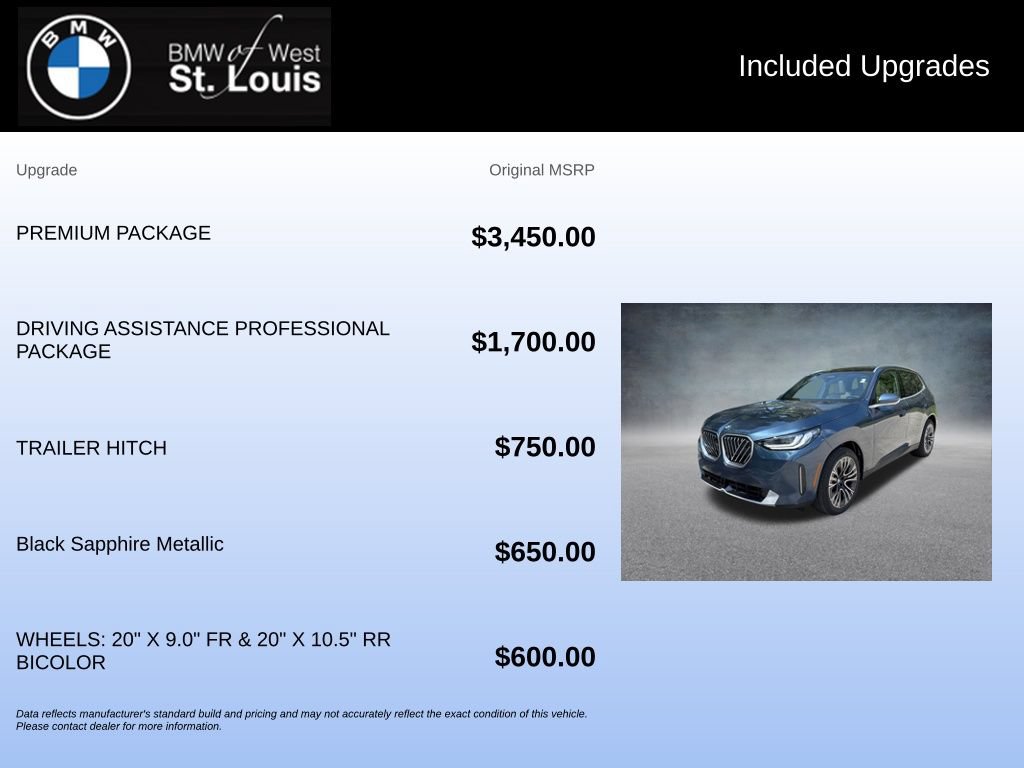 New 2026 BMW X3 xDrive30i w/ Premium Package AWD/4WD image 17