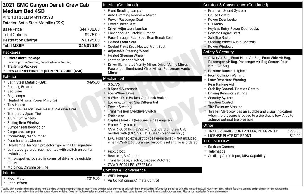 Used 2021 GMC Canyon Denali AWD/4WD image 6