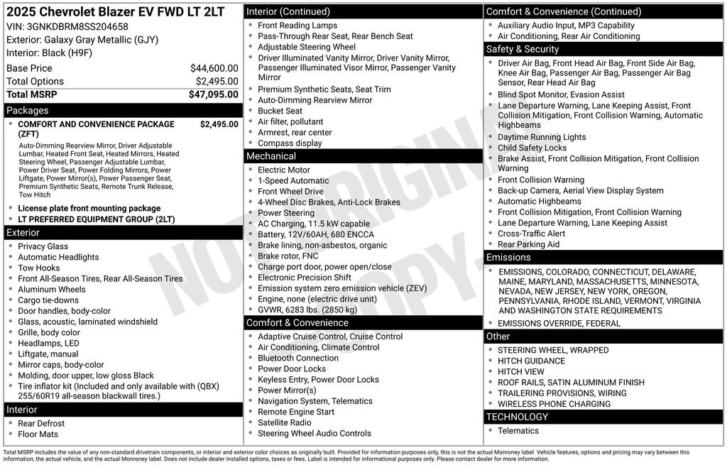 New 2025 Chevrolet Blazer EV LT image 4