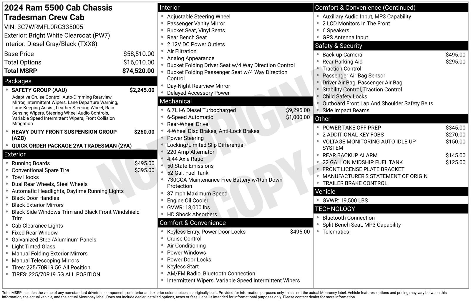 New 2024 RAM 5500 Tradesman w/ Safety Group image 24