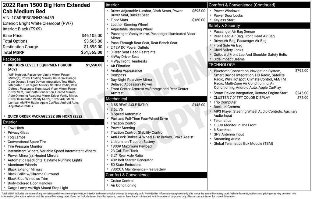 Used 2022 RAM 1500 Big Horn AWD/4WD image 5