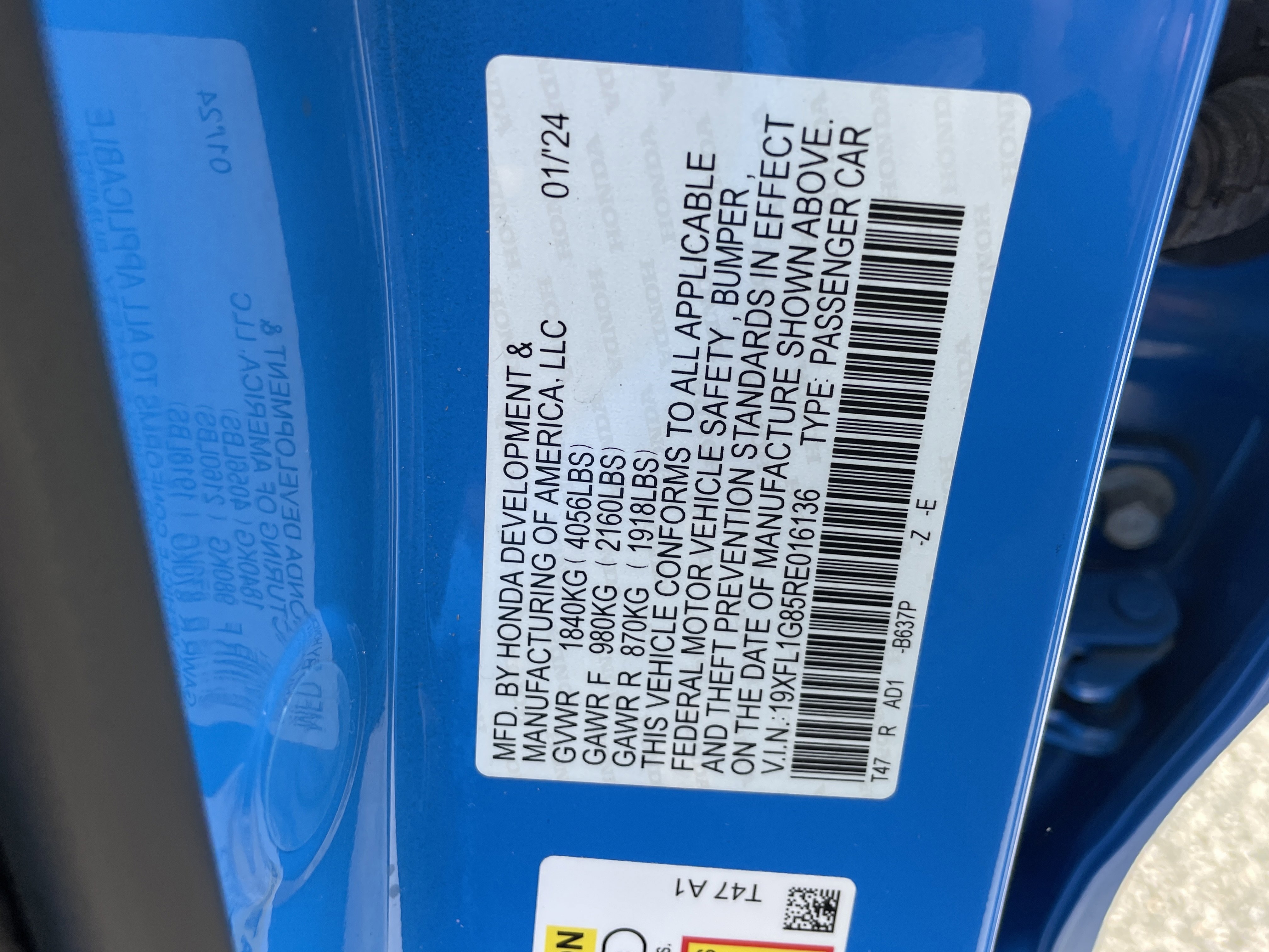 Used 2024 Honda Civic Sport Touring image 45