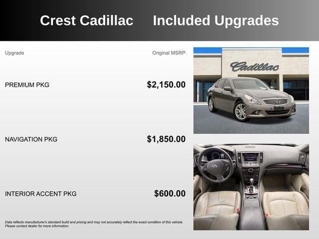 Used 2011 INFINITI G37 x Sedan w/ Premium Pkg AWD/4WD image 5