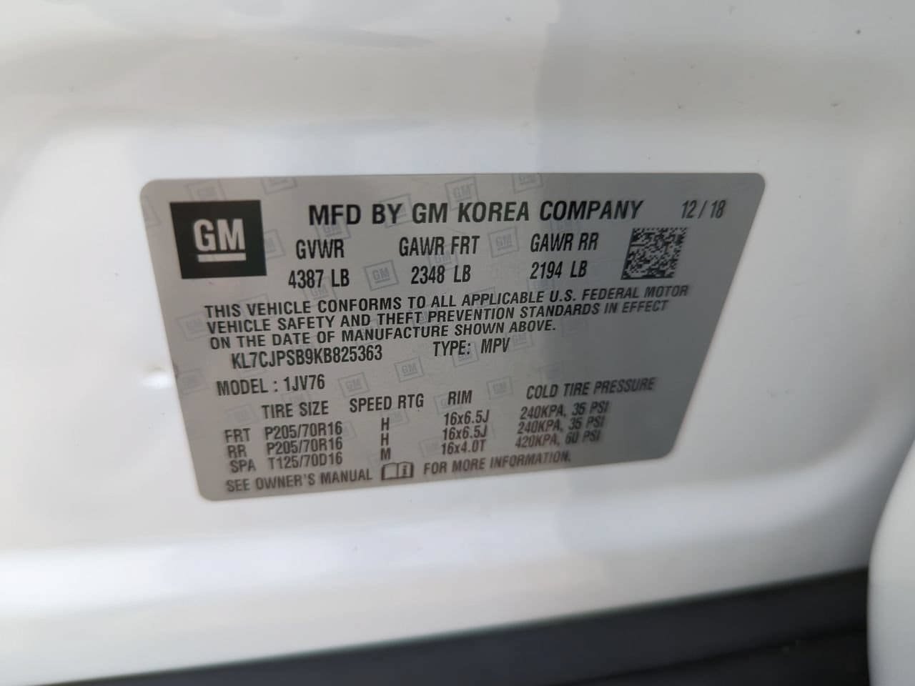 Used 2019 Chevrolet Trax LT w/ LT Convenience Package AWD/4WD image 26