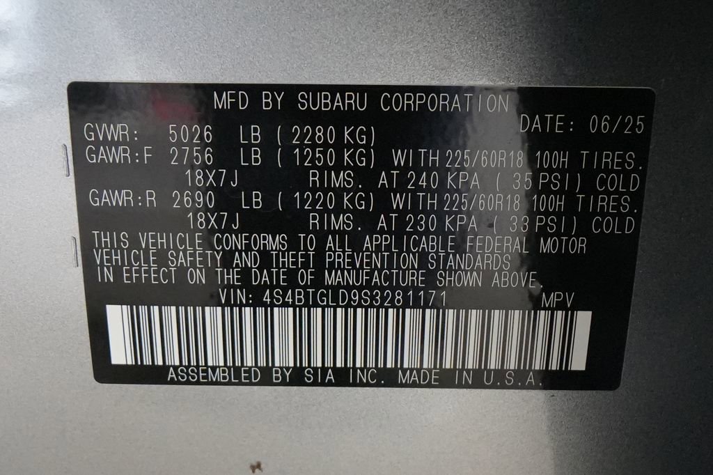 New 2025 Subaru Outback Onyx Edition XT image 39